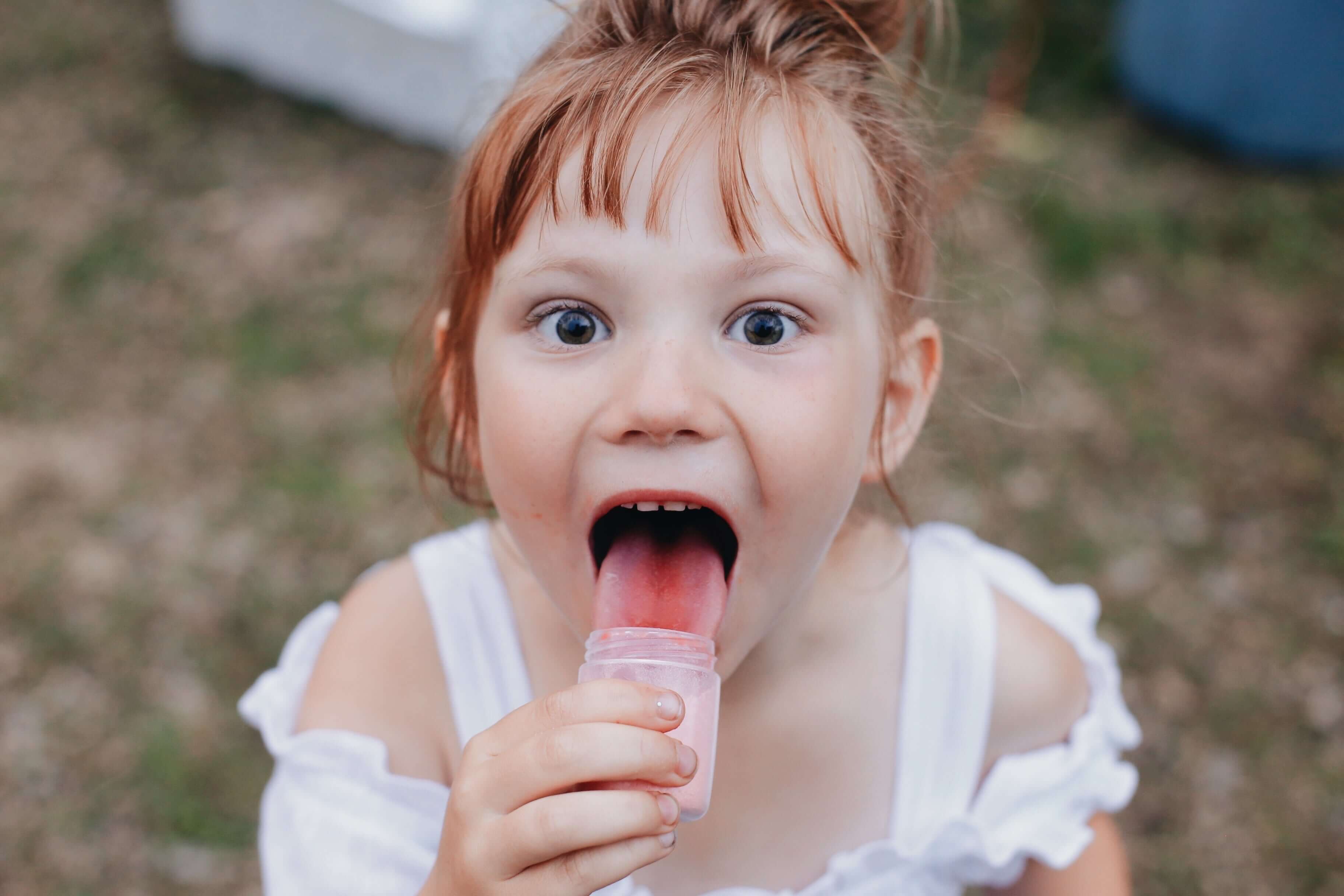 Child Tongue Lick
